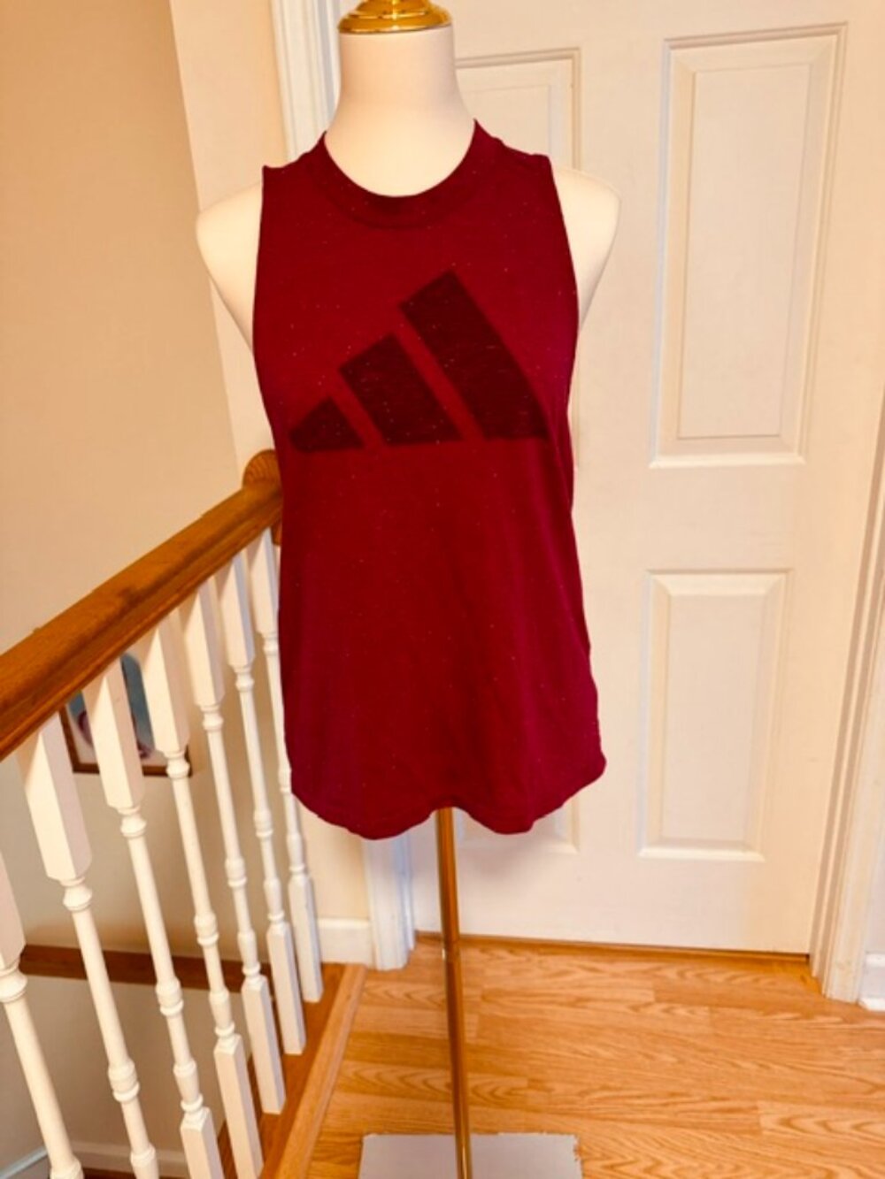 NWOT Adidas Future Icons Winners 3.0 Graphic Tank Top Burgundy M